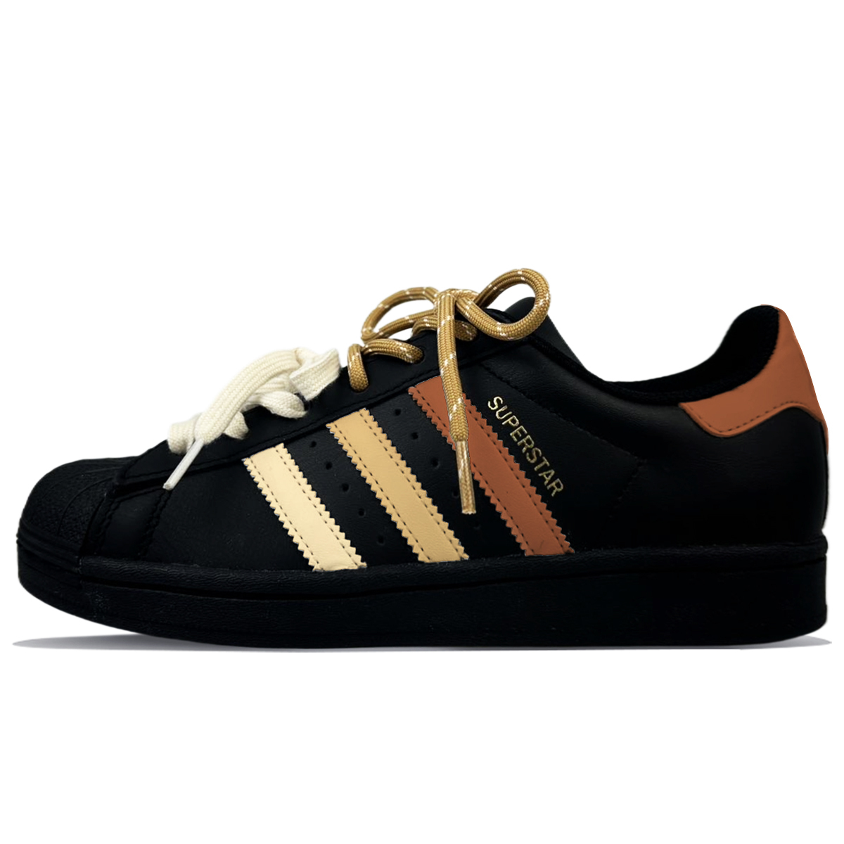 

Adidas Originals Superstar J Anti Kick Cushioning Abrasion Resistant низкие детские кроссовки для скейтбординга Black для подростков