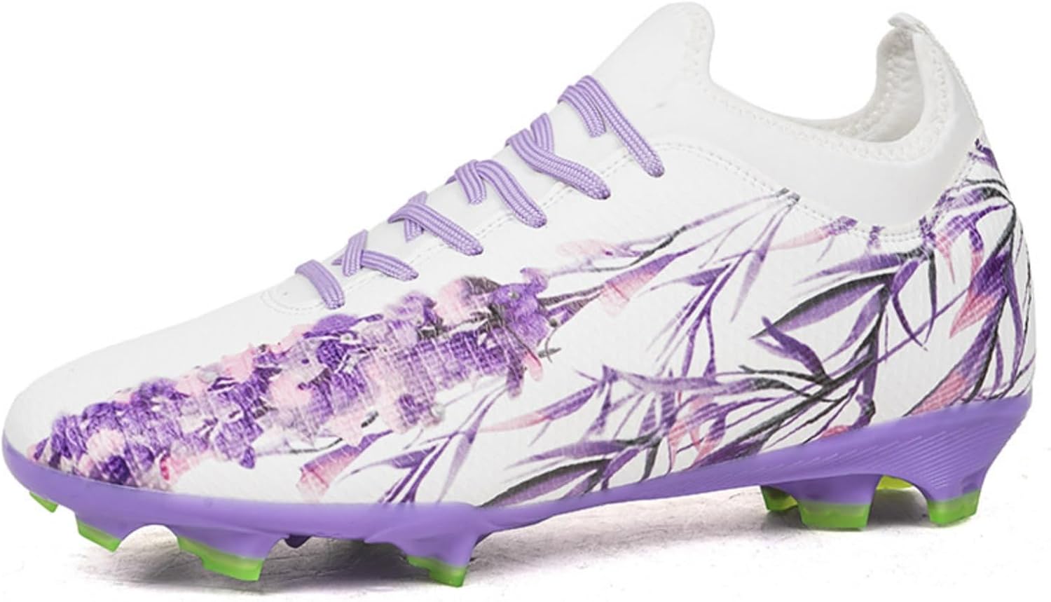 

Мужские высокие дышащие модные футбольные бутсы с китайским узором, легкие, противоскользящие, для футбола, на открытом воздухе, профессиональная тренировка, бейсбольные кроссовки Netehadi, светло-фиолетовый