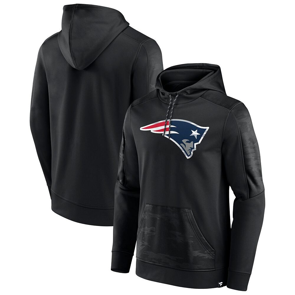 

Мужской черный пуловер с капюшоном Fanatics New England Patriots On The Ball, цвет Pat Black
