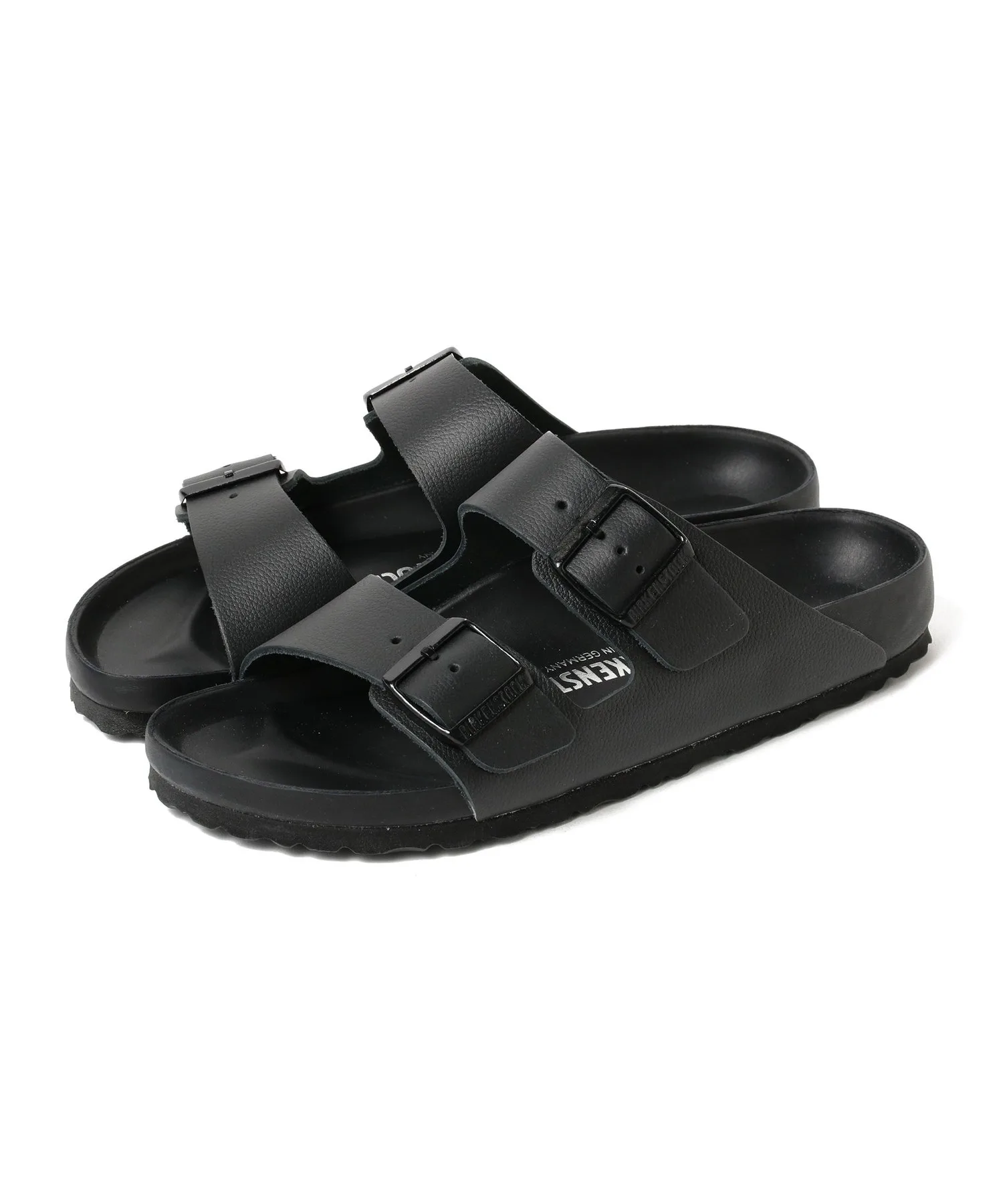 Мужские сандалии из мягкой кожи ARIZONA EXQUISITE BIRKENSTOCK чёрные