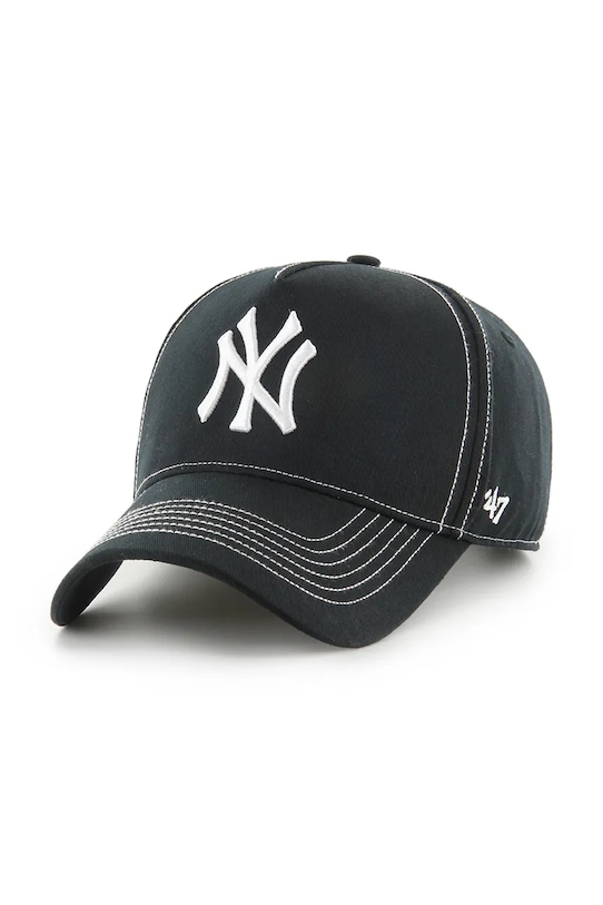 

Бейсболка с козырьком хлопковая MLB New York Yankees 47 Brand, черный