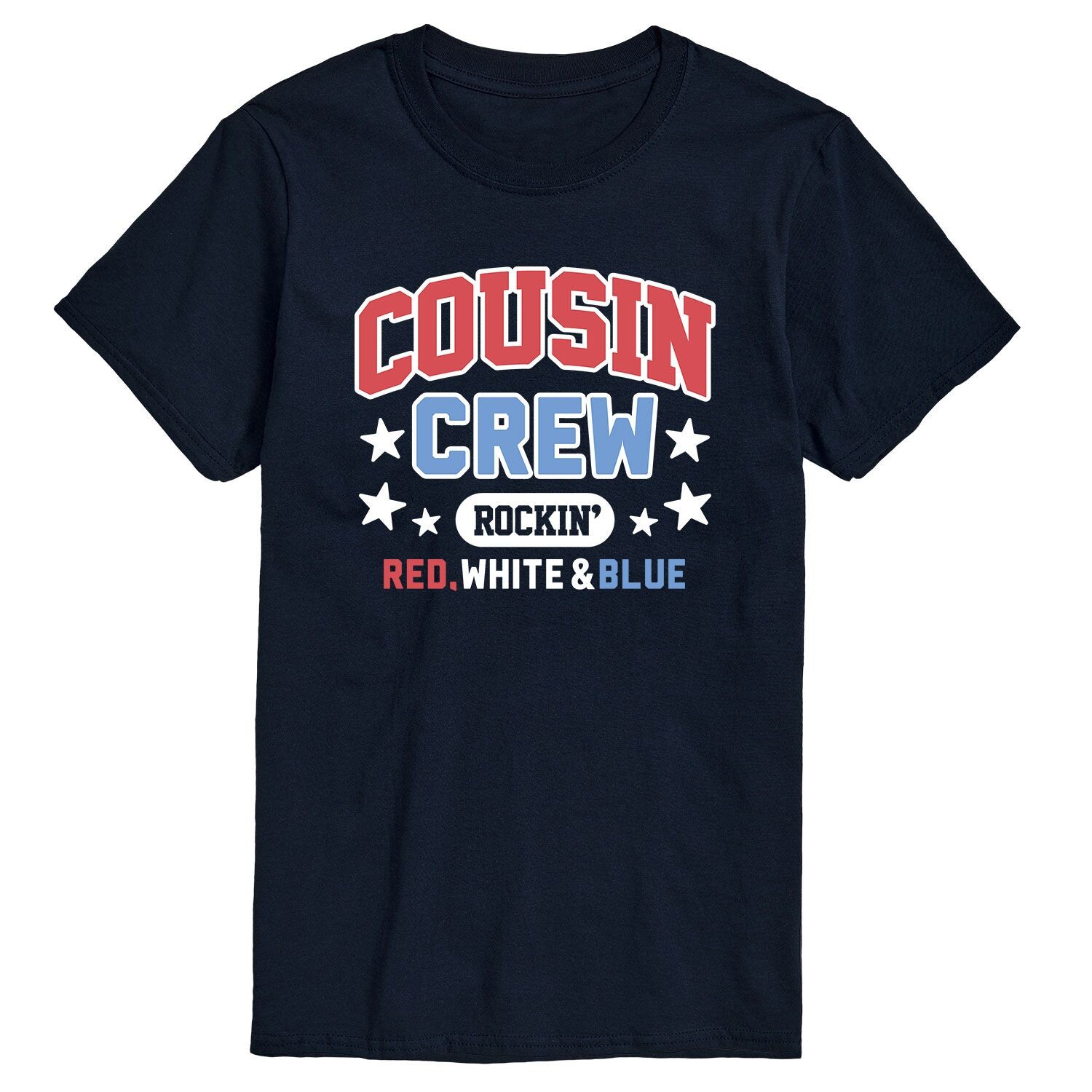 

Мужская футболка Cousin Crew красная, белая, синяя с рисунком Licensed Character, Красный, Мужская футболка Cousin Crew красная, белая, синяя с рисунком Licensed Character