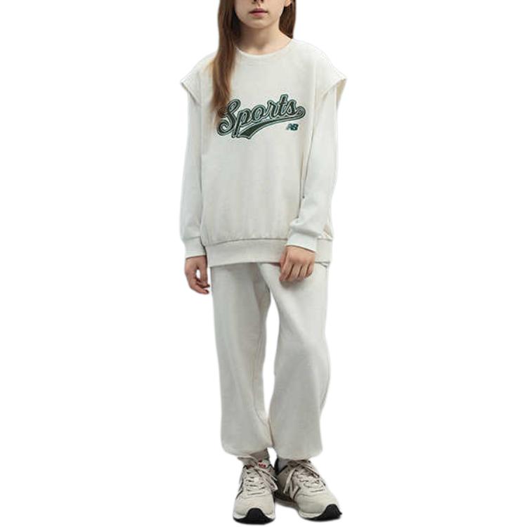 New Balance Повседневная спортивная одежда NB Oatmeal White для детей 3-7 лет — фото 2