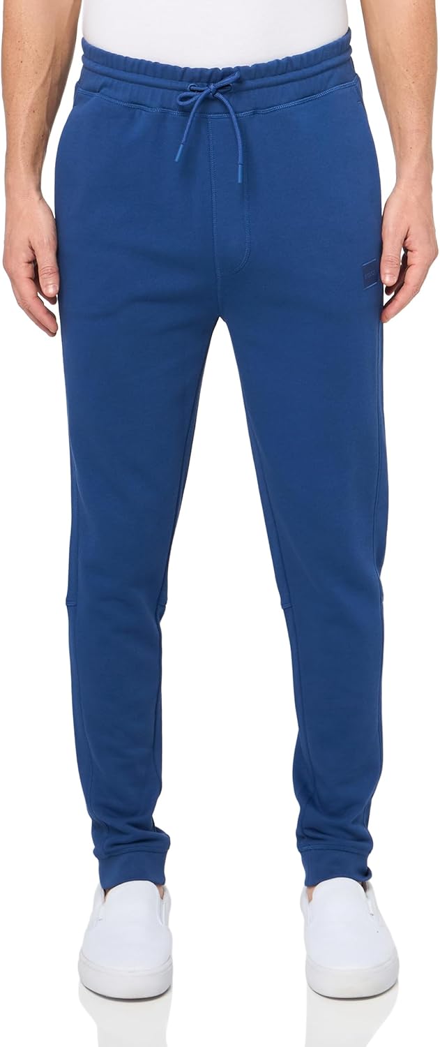 

Мужские спортивные брюки BOSS из джерси с завязками, Blue Sapphire