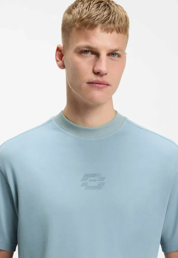 Футболка Te_Techno basic t-shirt Boss, светло-голубой — фото 4