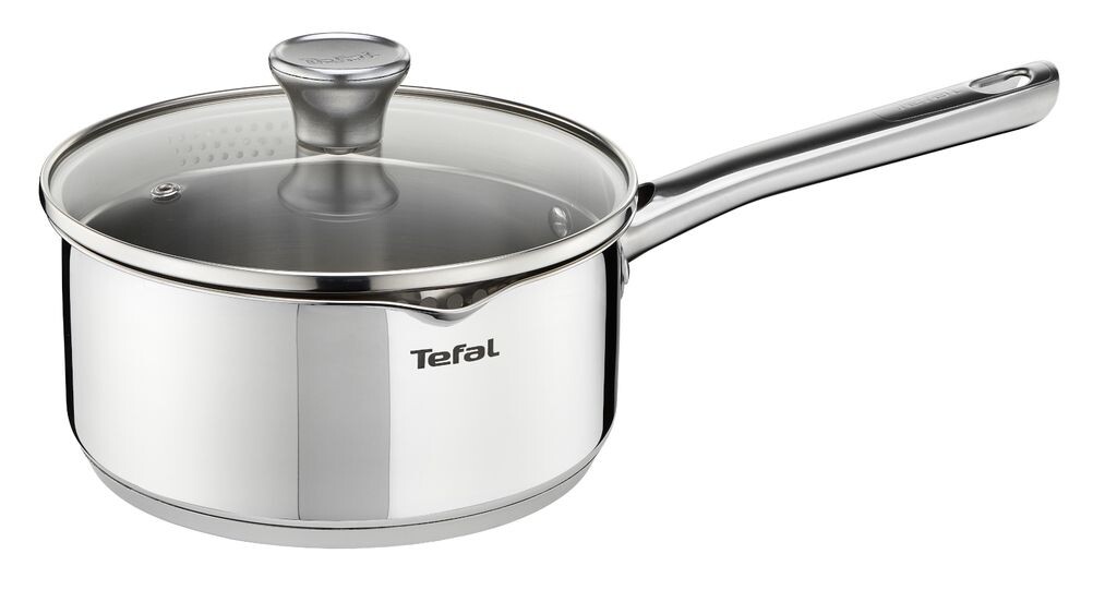 

Сотейник TEFAL Duetto, кастрюля с крышкой, 16 см, кастрюля для приготовления пищи, все виды плит, нержавеющая сталь