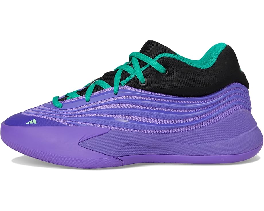 Детские баскетбольные кроссовки Adidas Dame X (большие размеры) Adidas Kids, Purple Rush/Black/Court Green — фото 4