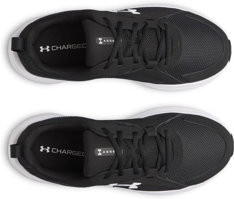 Мужские кроссовки Under Armour Charged Assert 11, черно-белый — фото 4