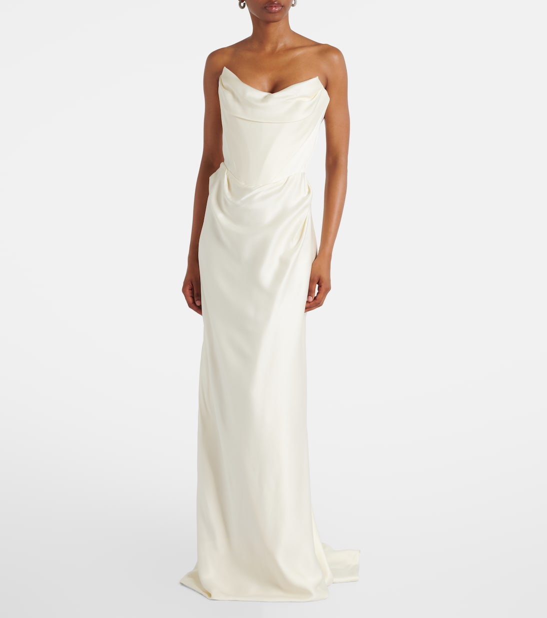 Платье-корсет Bridal Galaxy из креп-сатина Vivienne Westwood, кремовый — фото 2
