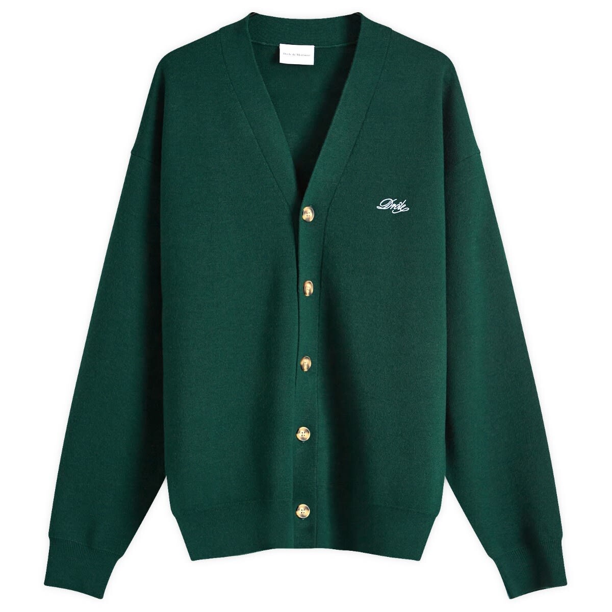 

Кардиган Drôle De Monsieur Logo, цвет Dark Green