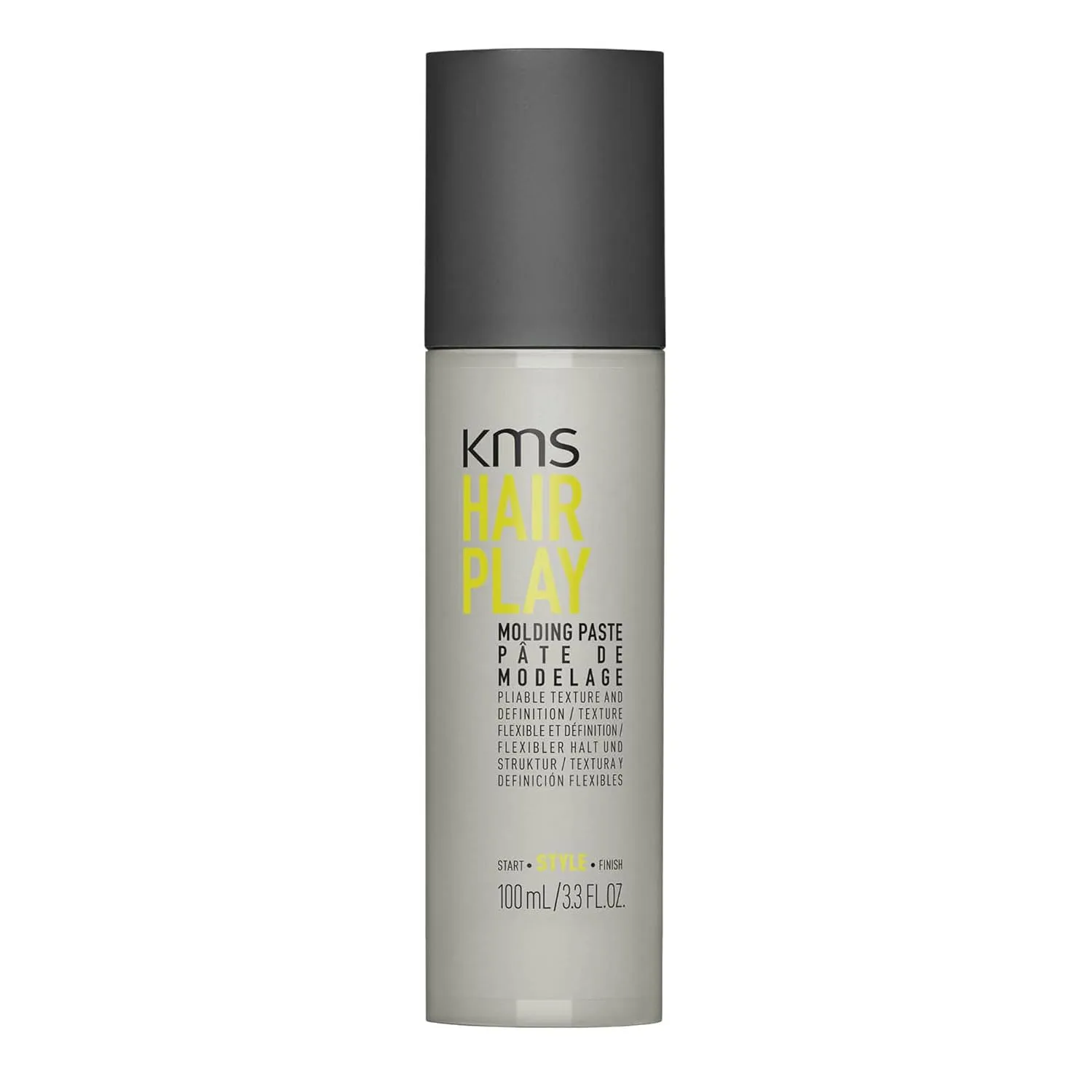 Моделирующая паста KMS HAIRPLAY придает текстуру, естественный блеск, эластичную фиксацию и четкость укладки. Унисекс, 95 мл. 97,6 мл (1 шт.)