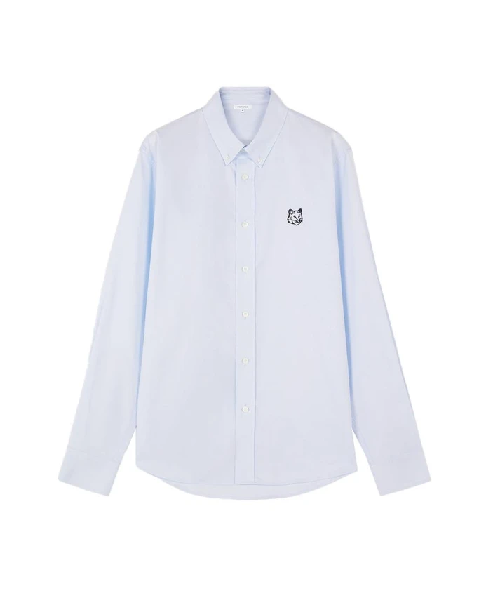 

Классическая хлопковая рубашка для мужчин Maison Kitsunã, синий