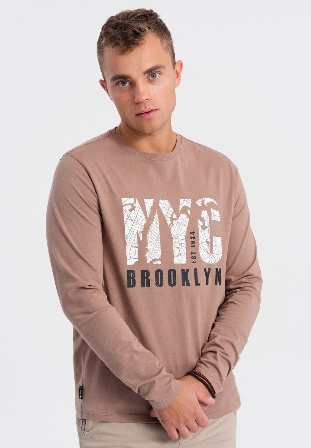 

Топ с длинными рукавами PRINTED Ombre, цвет light brown