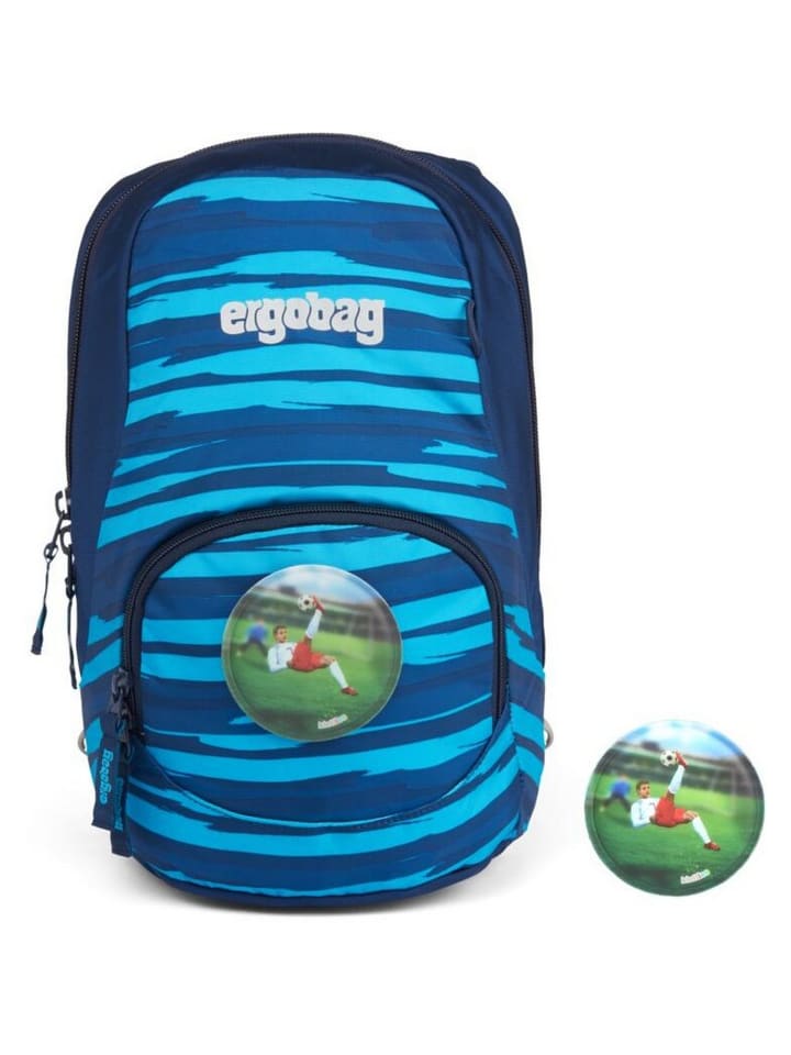 

Ergobag Удобный детский рюкзак с бородой синего цвета