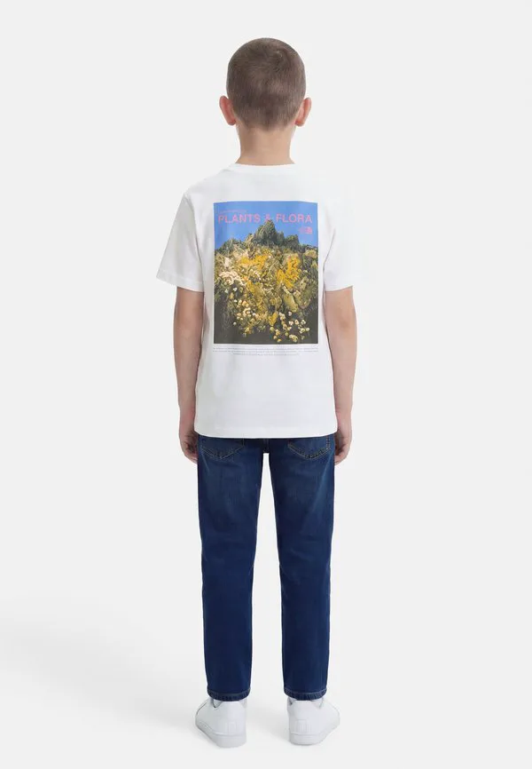 Футболка flora с коротким рукавом, свободного кроя, с графическим принтом, унисекс. The North Face, White — фото 2