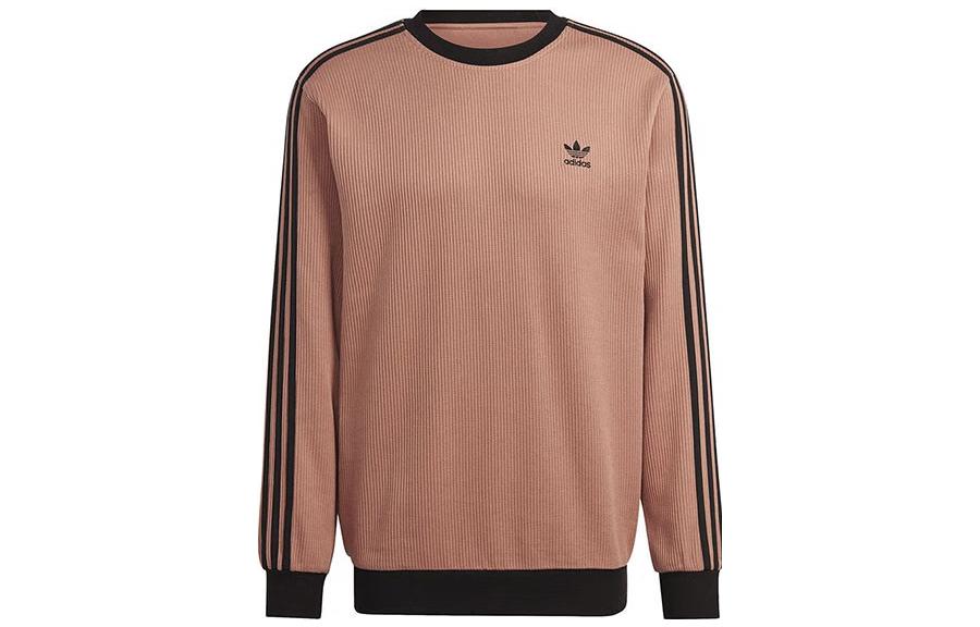 Свитшот мужской Umber с круглым вырезом, умеренно свободный, Regular Adidas Originals, коричневый — фото 2