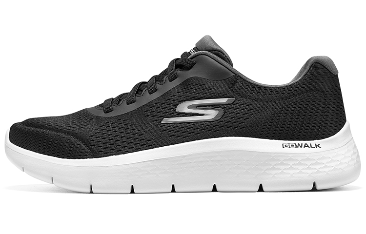 

Skechers Низкие повседневные кроссовки Go Walk Fle, мужские, черно-белые