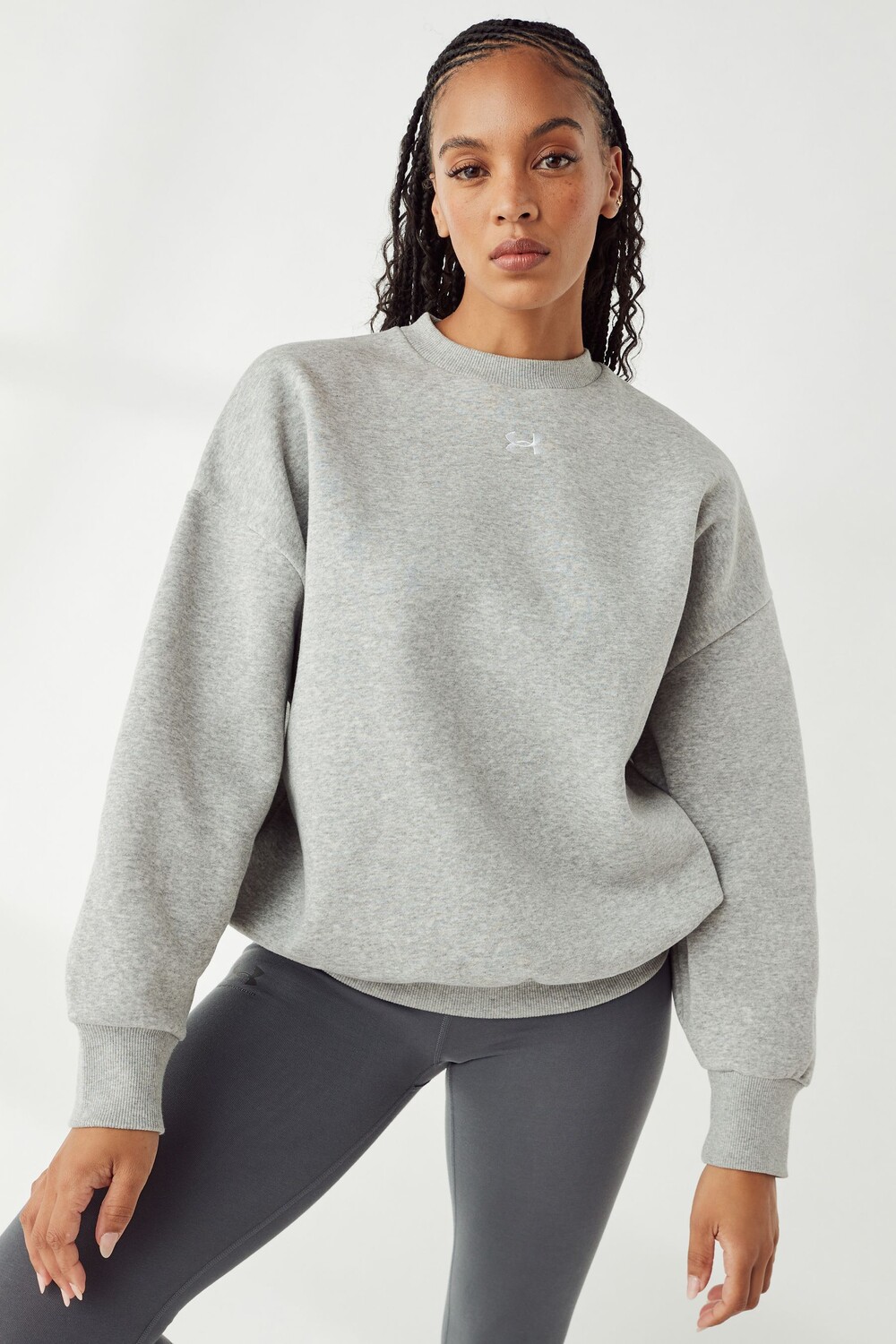 

Флисовая толстовка Rival свободного кроя Under Armour, серый
