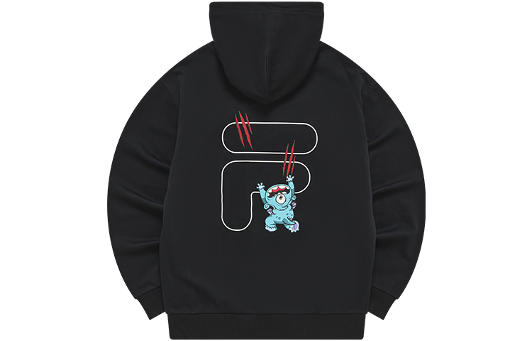 

FILA FUSION Толстовка FOB унисекс, цвет черный как смоль