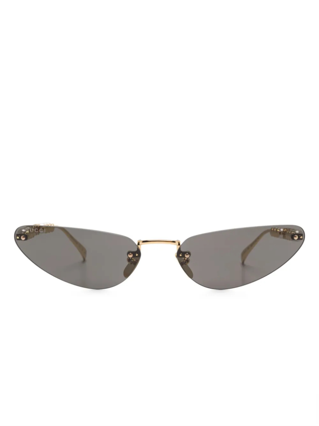 

Gucci Eyewear cat-eye солнцезащитные очки, золотой