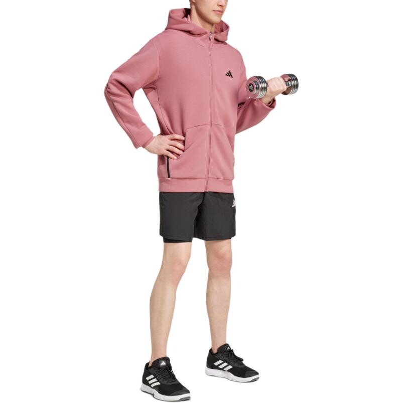 AEROREADY Куртка мужская розовый Adidas, розовый — фото 4