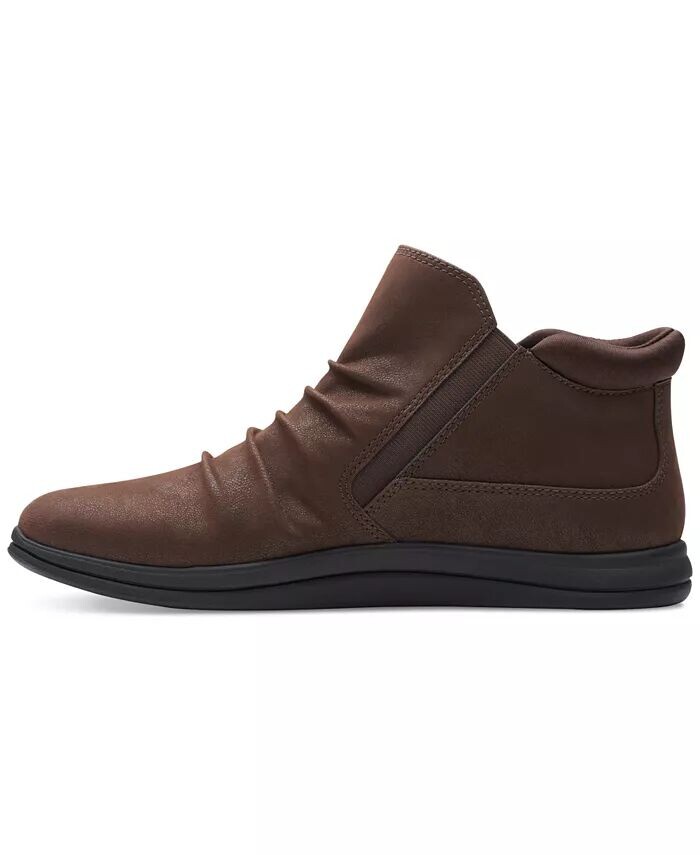 Женские ботильоны Breeze Range со сборками до щиколотки Clarks, коричневый — фото 2