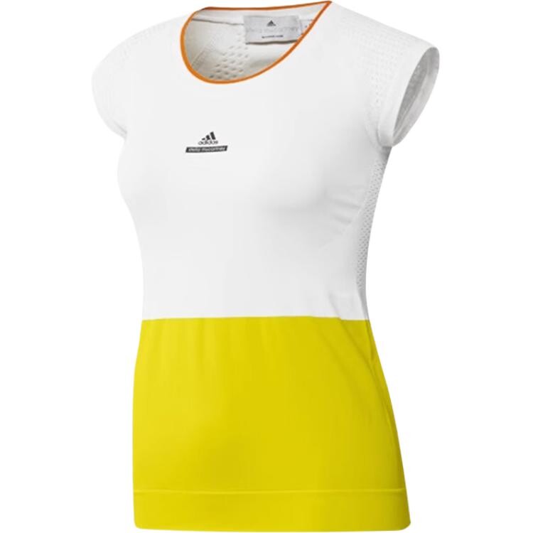 

Футболка женская белая/желтая Adidas