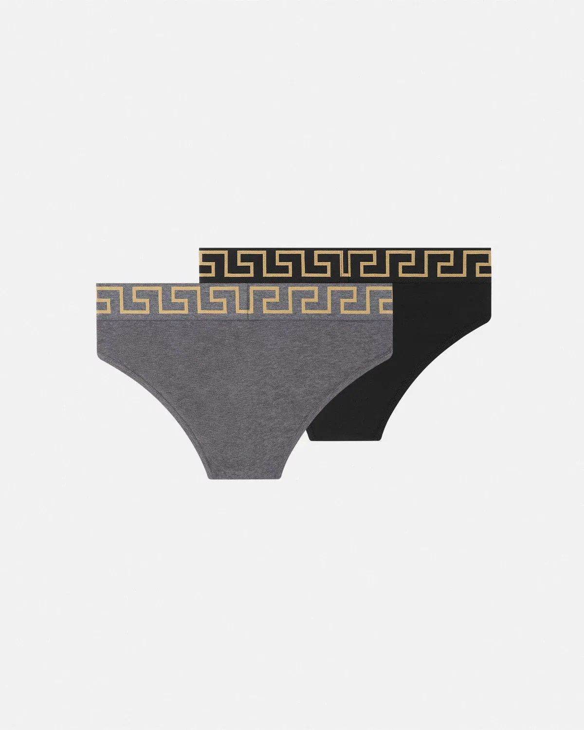 Комплект из двух трусов с бордюром Greca VERSACE, черный — фото 2