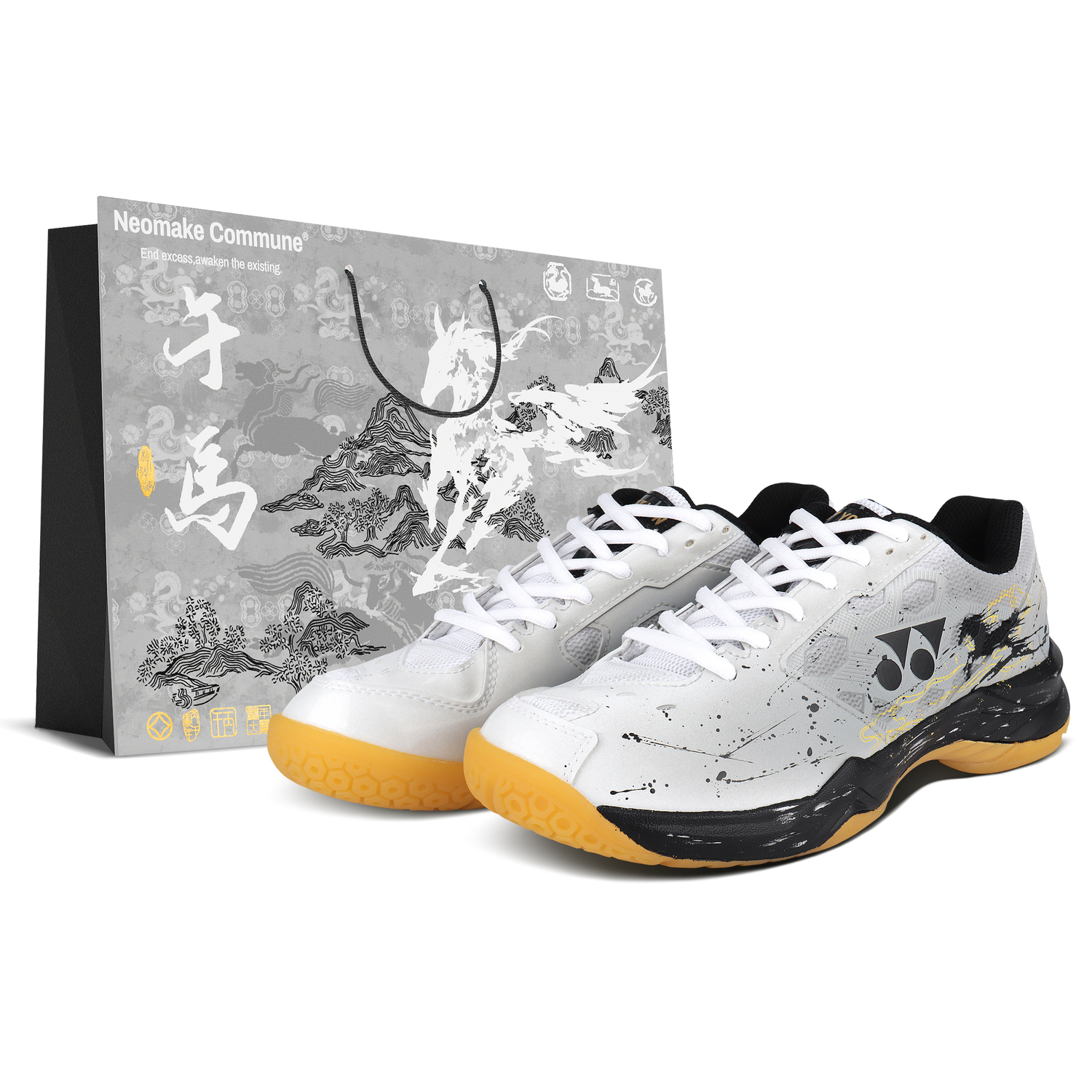 

YONEX Кроссовки для бадминтона Power Cushion Unisex, устойчивые к истиранию, дышащие, низкие, цвет Gray Platinum