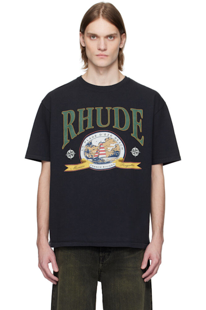 

Черная футболка «Monaco Regatta» Rhude