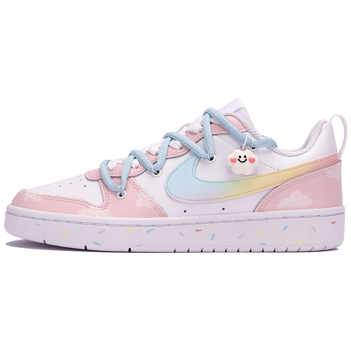 

Кроссовки для скейтбординга Court Borough Series женские, низкие, розовый/синий Nike