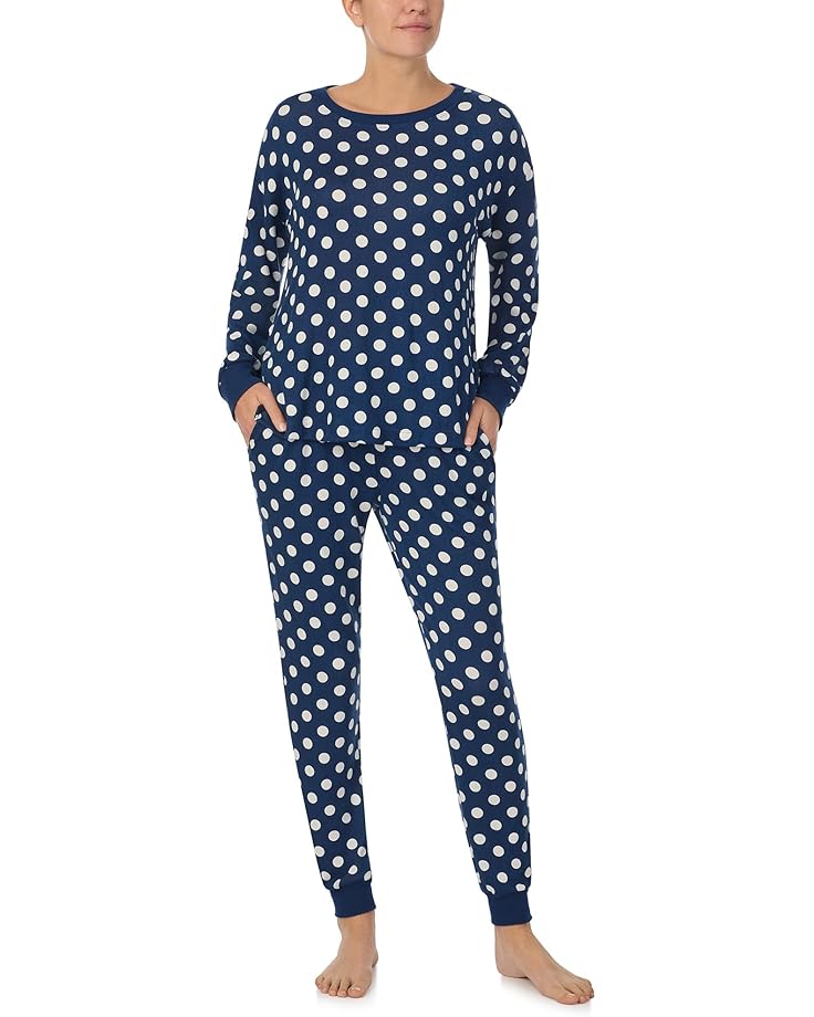 

Пижама Kate Spade New York Brushed Sweater Knit Long, цвет Navy Dot