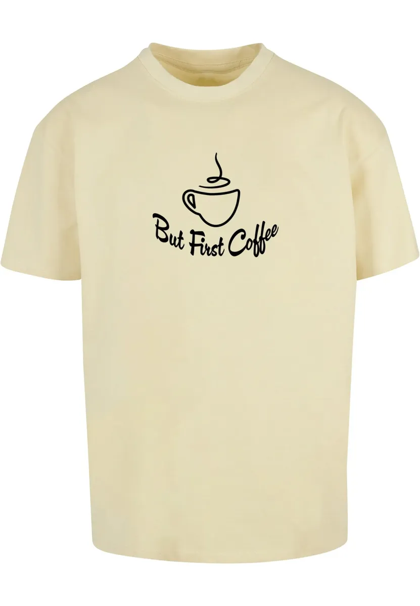

Футболка Merchcode "Мужская футболка Merchcode But First Coffee Heavy Oversized ", желтый