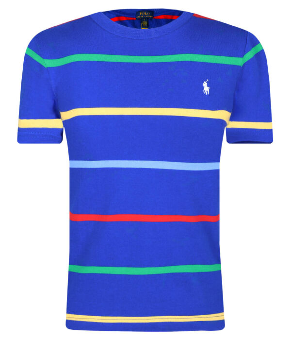 

Футболка детская Polo Ralph Lauren хлопковая в полоску, синий