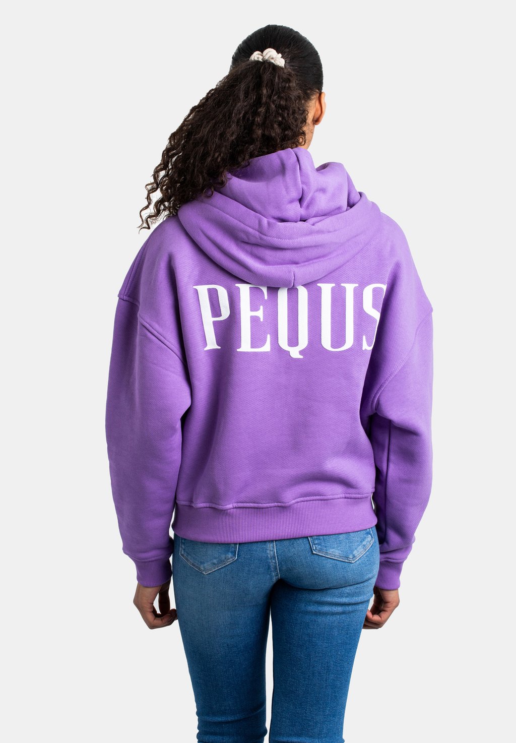 

Толстовка на молнии BACK LOGO PEQUS, цвет Orchid