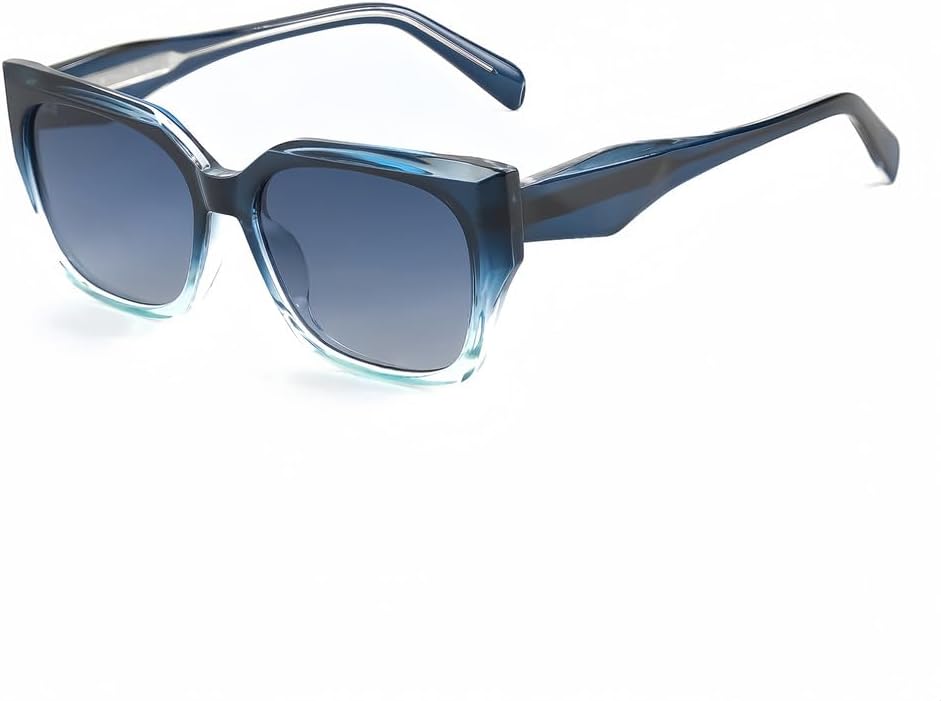 

Солнцезащитные очки в стиле ретро-панк для мужчин, многоугольные пропионовые солнцезащитные очки для женщин, очки для вождения на открытом воздухе, защита от ультрафиолета UV400 LANGSER, C02 Blue