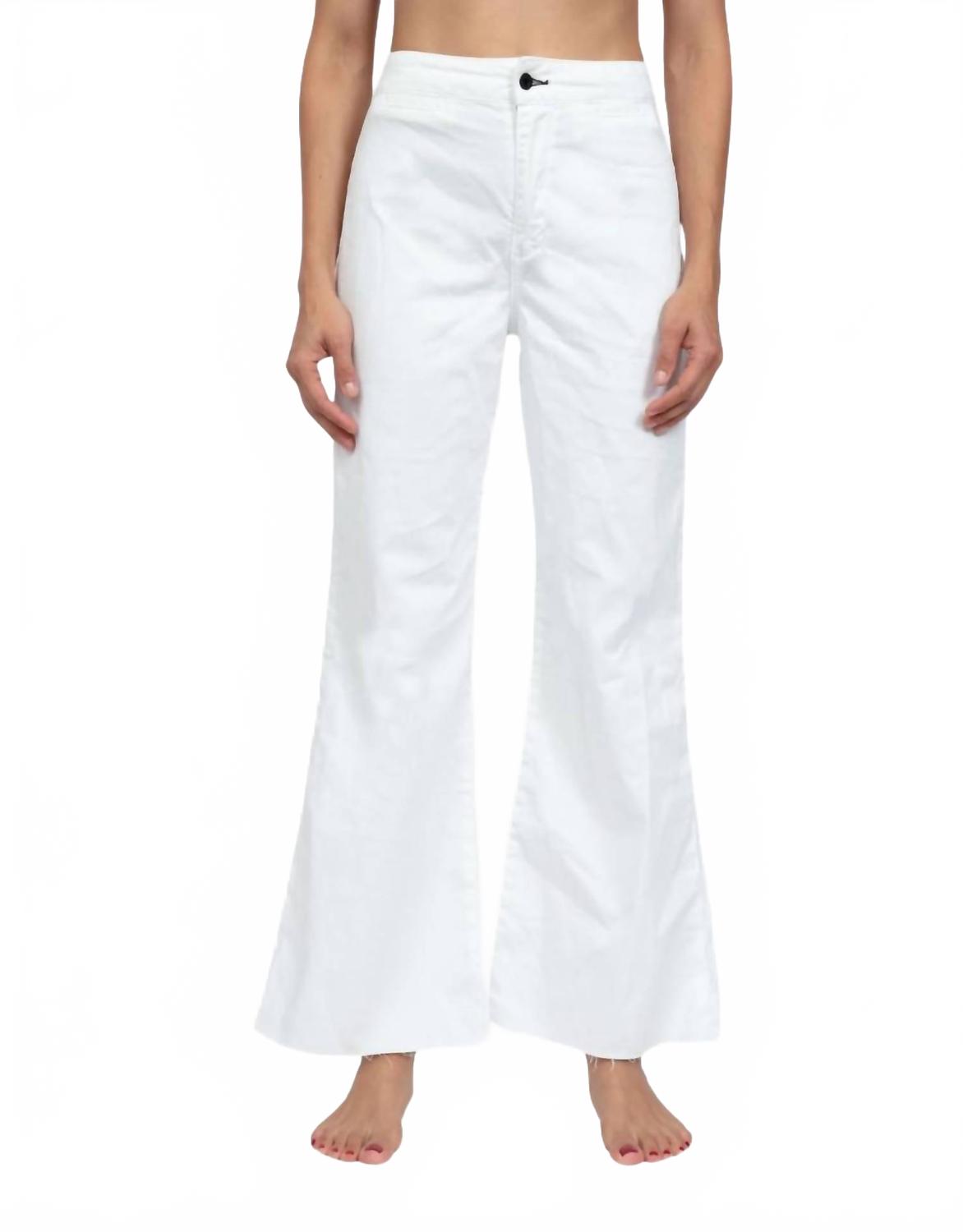 

Укороченные джинсы Брайтон твил в цвете айвори ASKK NY, слоновая кость