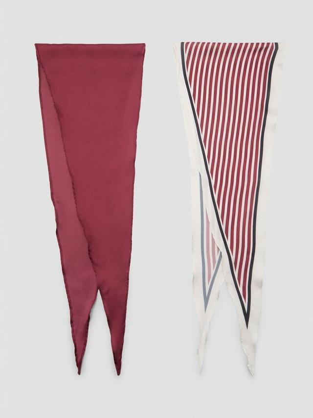 

Шарфы Rhombus Mango, Set of 2, Dark Red