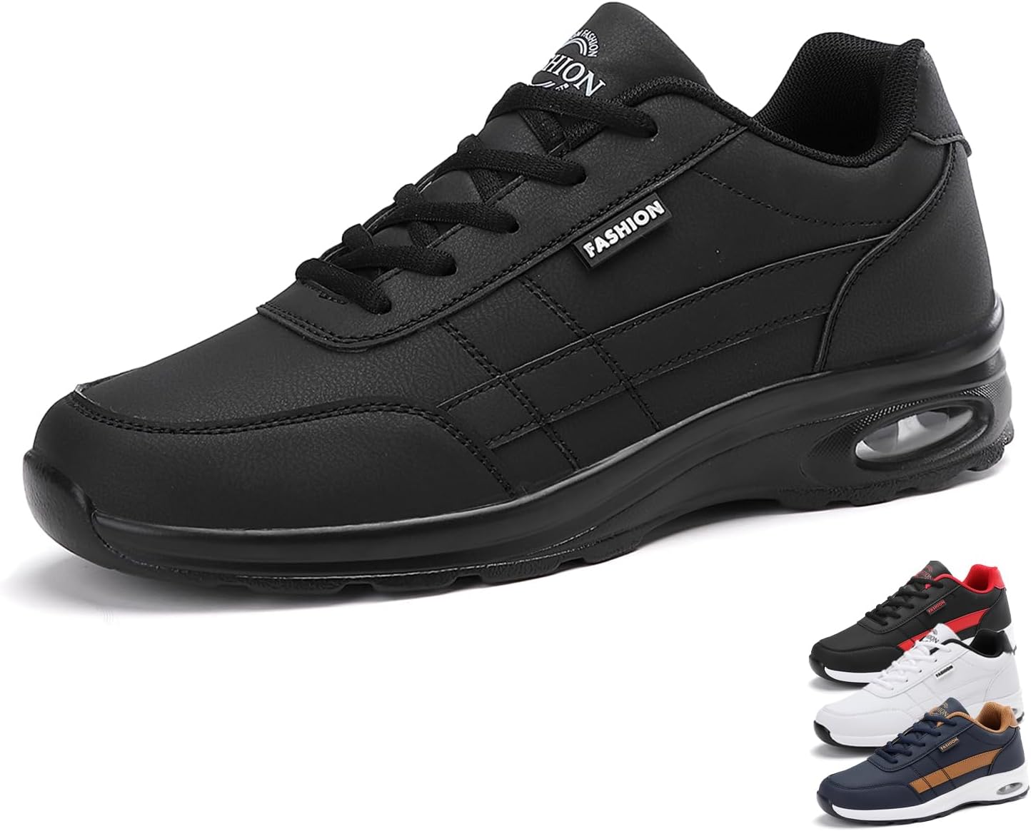 

Мужские ортопедические туфли Lymphvity Men Kilboot, кроссовки на шнуровке, расширенной ширины, удобные для стопы и пятки, дышащие, противоскользящие, низкие прогулочные туфли, черный