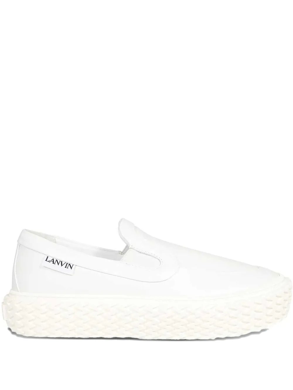 Кроссовки с круглым носком Lanvin, белый