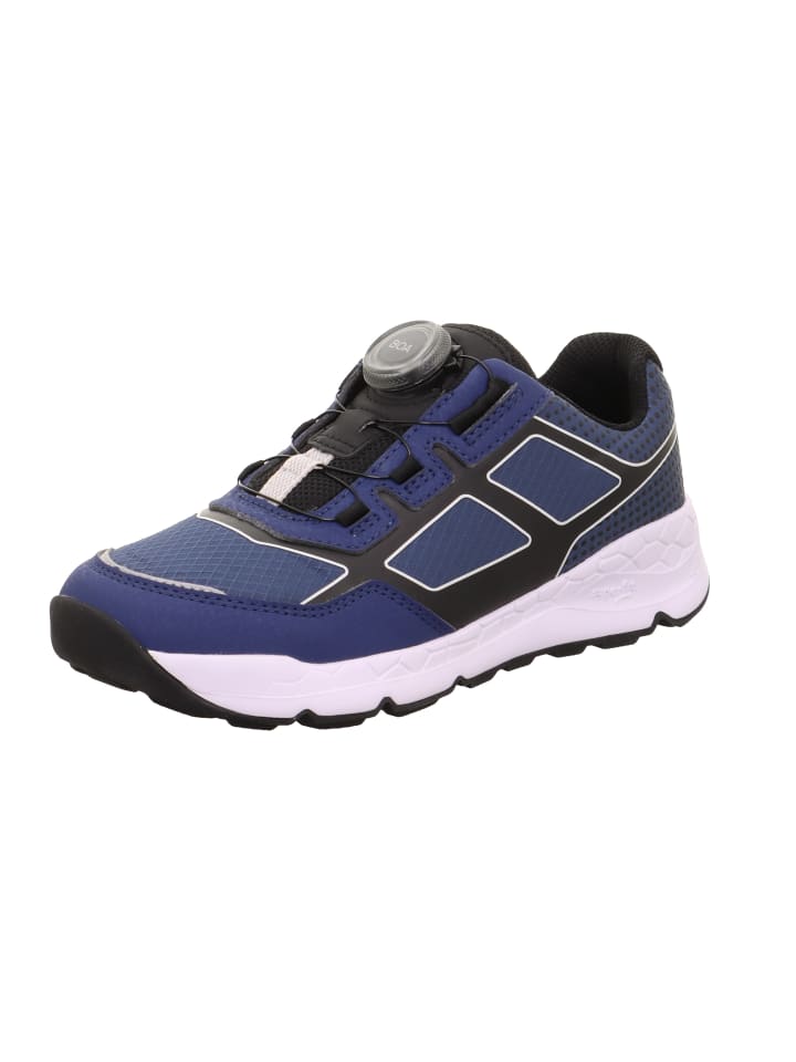 

Кроссовки на шнуровке superfit, цвет blau/schwarz