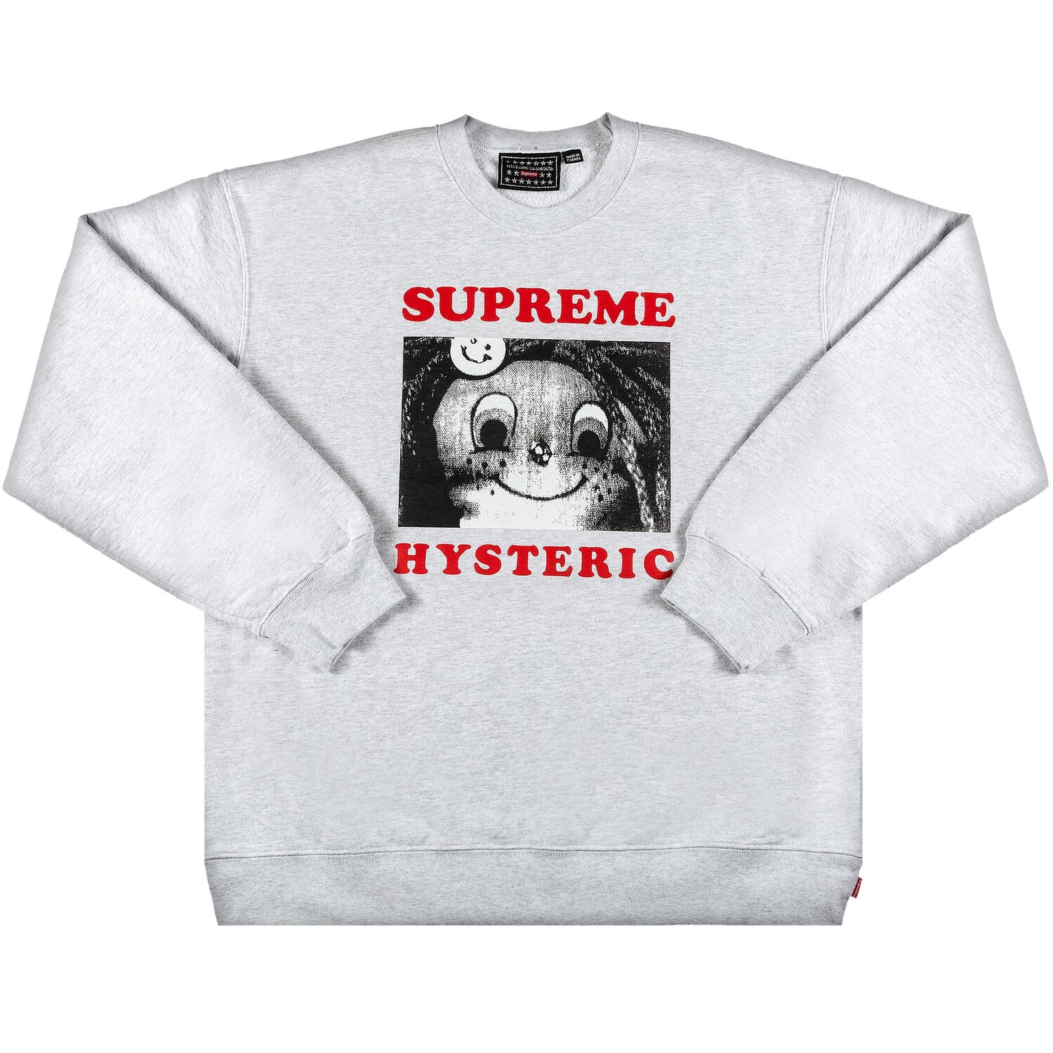 

Крюнек Supreme x Hysteric Glamour, цвет Пепельно-серый