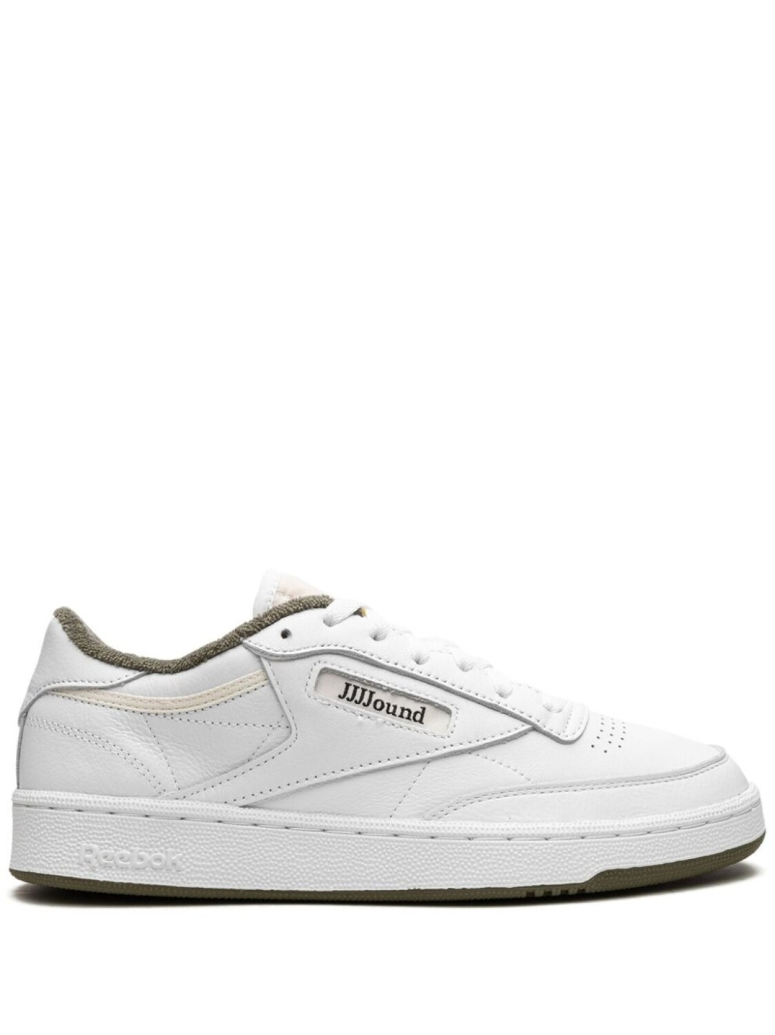 

Reebok кроссовки Club C 85 Olive из коллаборации с JJJJound, белый