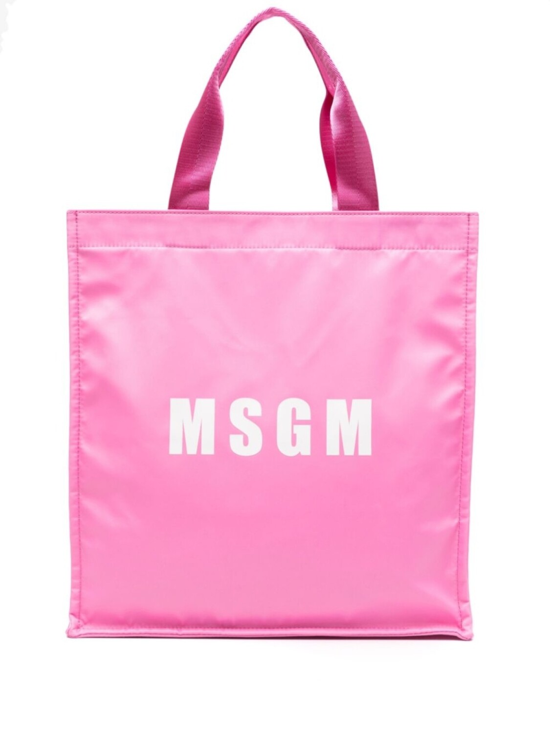 

MSGM сумка-тоут с логотипом, розовый
