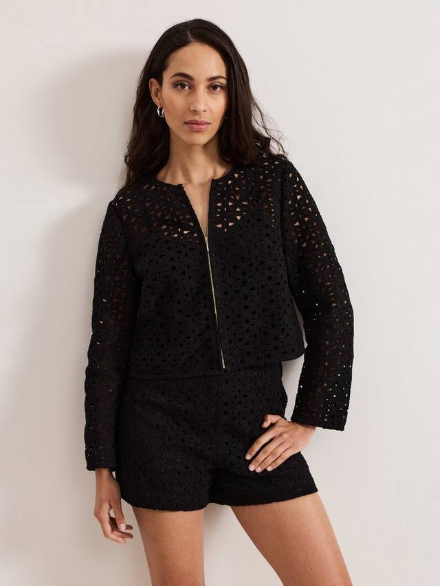 

Жакет Maeva с ажурной вышивкой Phase Eight, Black