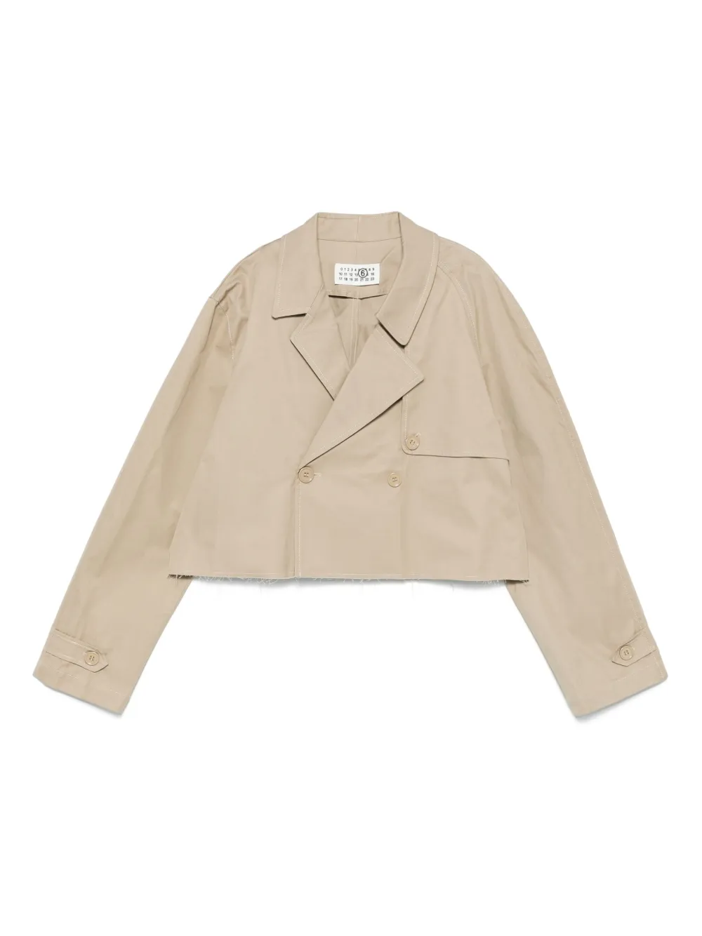 

Куртка-тренч на молнии MM6 Maison Margiela Kids, нейтральный