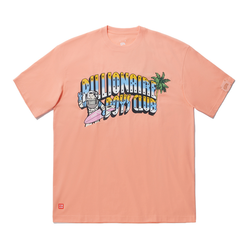 

LiNing Футболка Billionaire Boys Club мужская персиково-розово-оранжевая, Оранжевый, LiNing Футболка Billionaire Boys Club мужская персиково-розово-оранжевая
