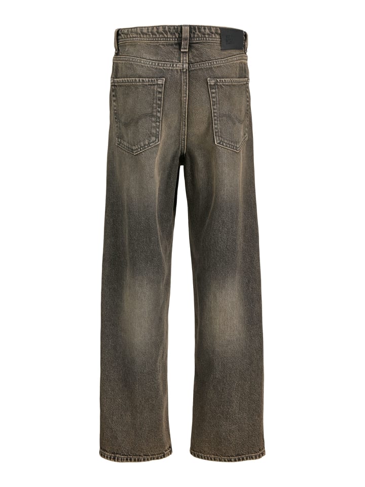 JACK & JONES Junior Свободные джинсы JJIALEX JJIORIGINAL SQ 335 BF JNR из черного денима — фото 2