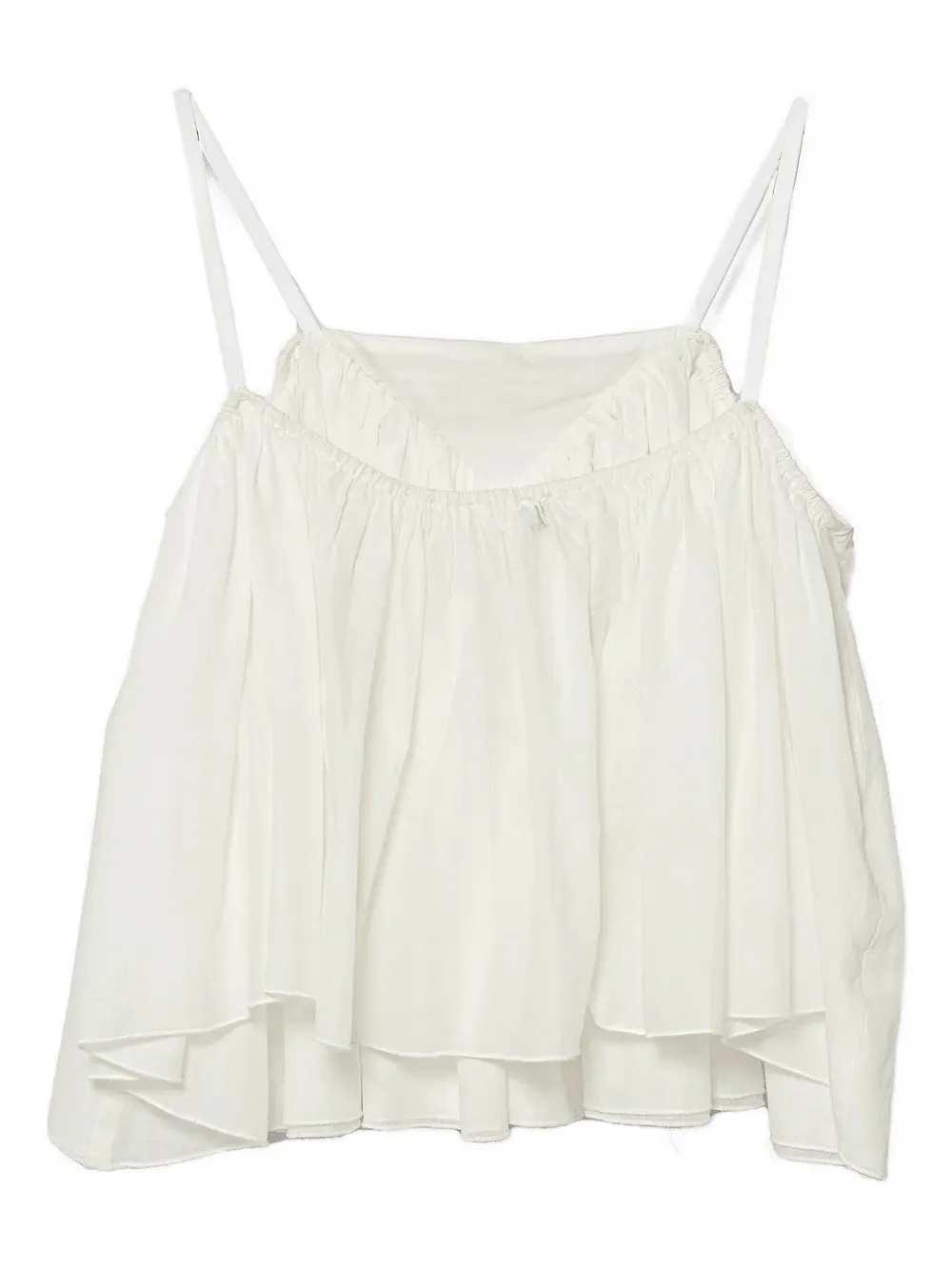 

Топ с оборками и вышивкой Pinko Kids, нейтральный