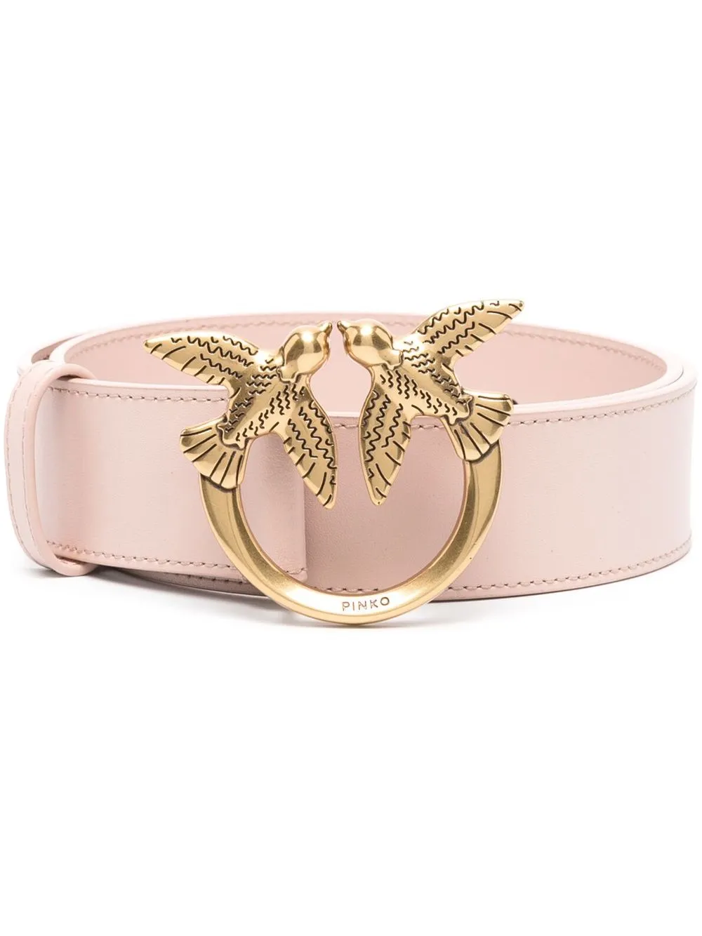 

Ремень с пряжкой Love Birds PINKO, розовый